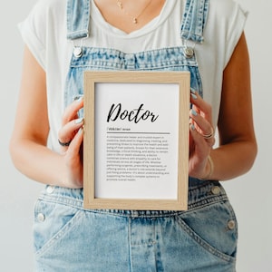 Doctor Definition Print – Thoughtful Gift for Doctors and Healthcare Heroes