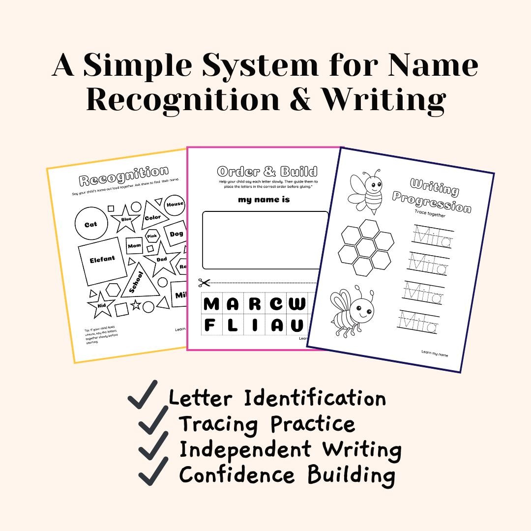 Editable Name Tracing Worksheet | Short Name Practice (digital Download ...