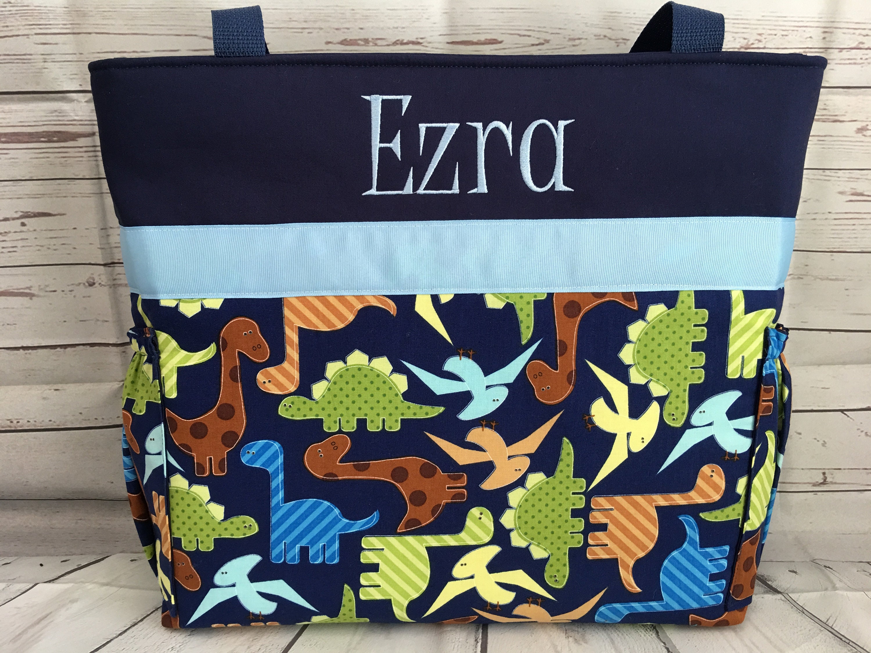 DINOSAUR in Navy ....Urban Zoologie ... Diaper Bag SET | Etsy