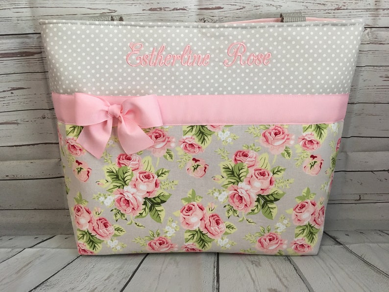 rose diaper bag