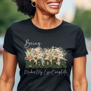 Floral Madea T-Shirt: Trendy Grandma Graphic Tee