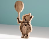 Laser cutting file, Cartoon Multilayers, Cartoon Multilayers svg, bear svg, Multilayers svg, Cartoon Characters - 7 Layers