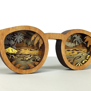Lagerbelagda strandsolglasögon SVG, laserskurna filer, Glowforge-filer (digital nedladdning)