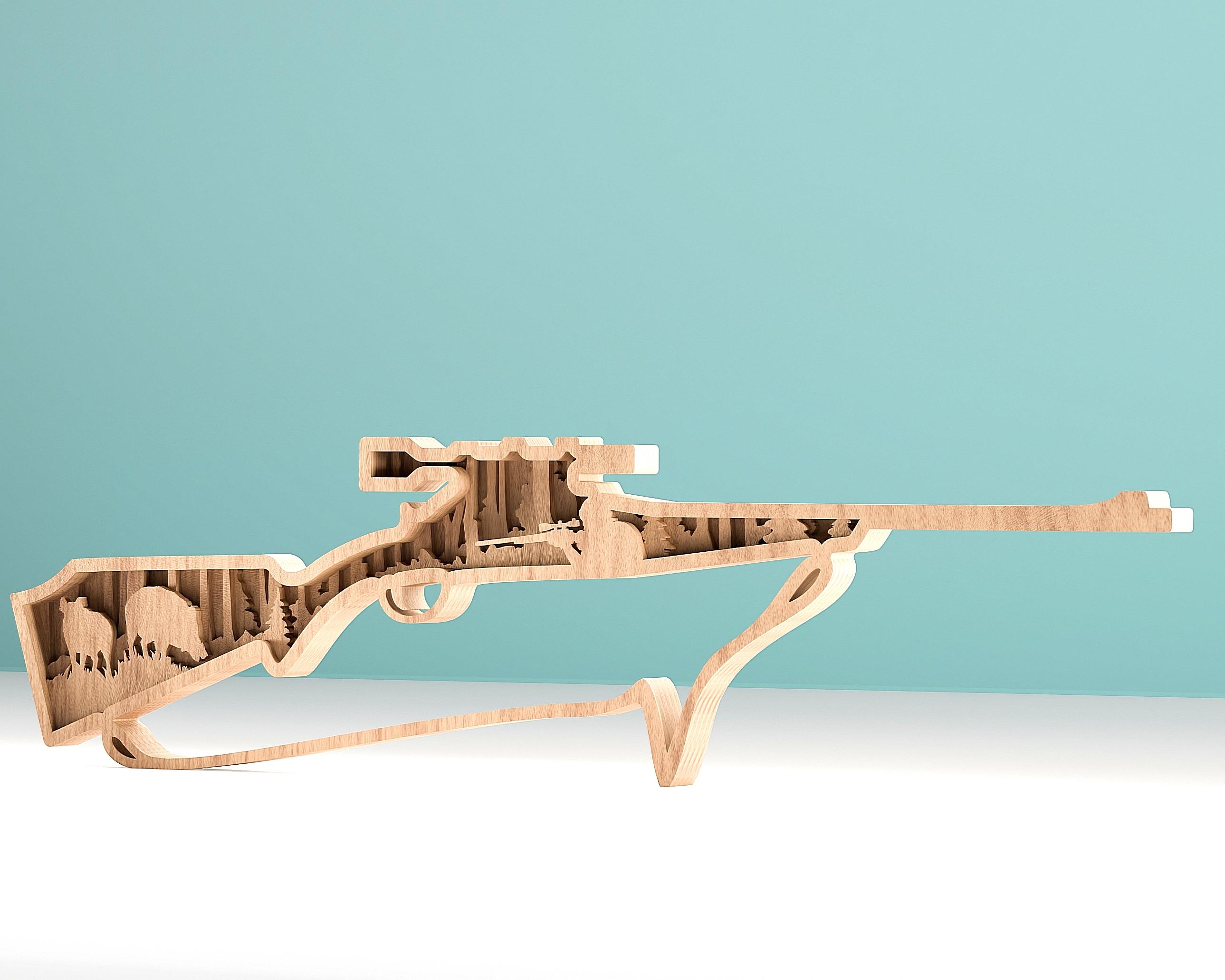 Mezzleloader Rifle Svg Hunting Rifle SVG, Layered Rifle, Digital File, Laser Cut File - 5 ...