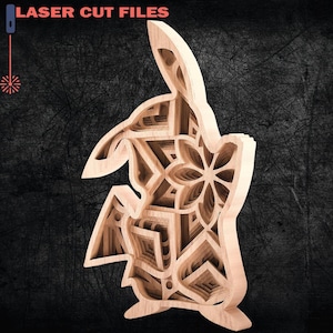 Multilayer Laser Cut Files for Glowforge - SVG - PDF - 8 layers