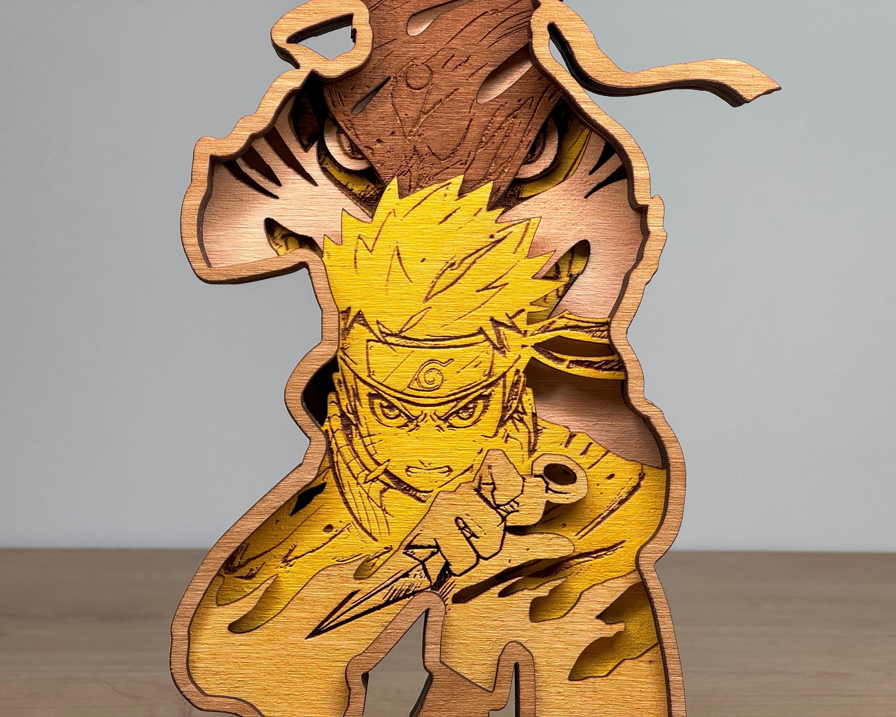 3D Layered Anime Character, Laser Cut Template, Anime Vector, Japanese ...