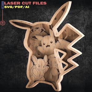 Laser Cut Files - 6 Layers