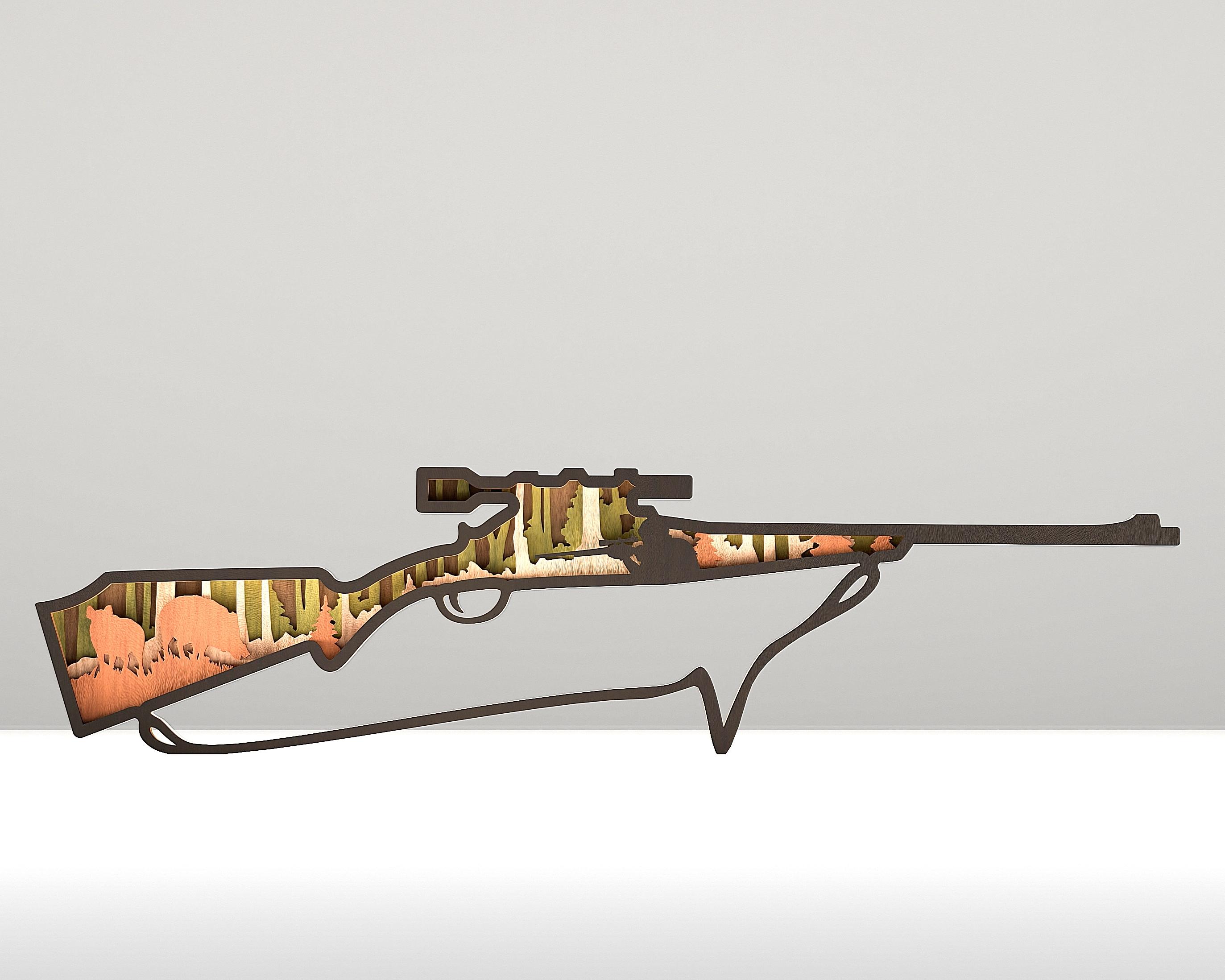 Mezzleloader Rifle Svg Hunting Rifle SVG, Layered Rifle, Digital File, Laser Cut File - 5 ...