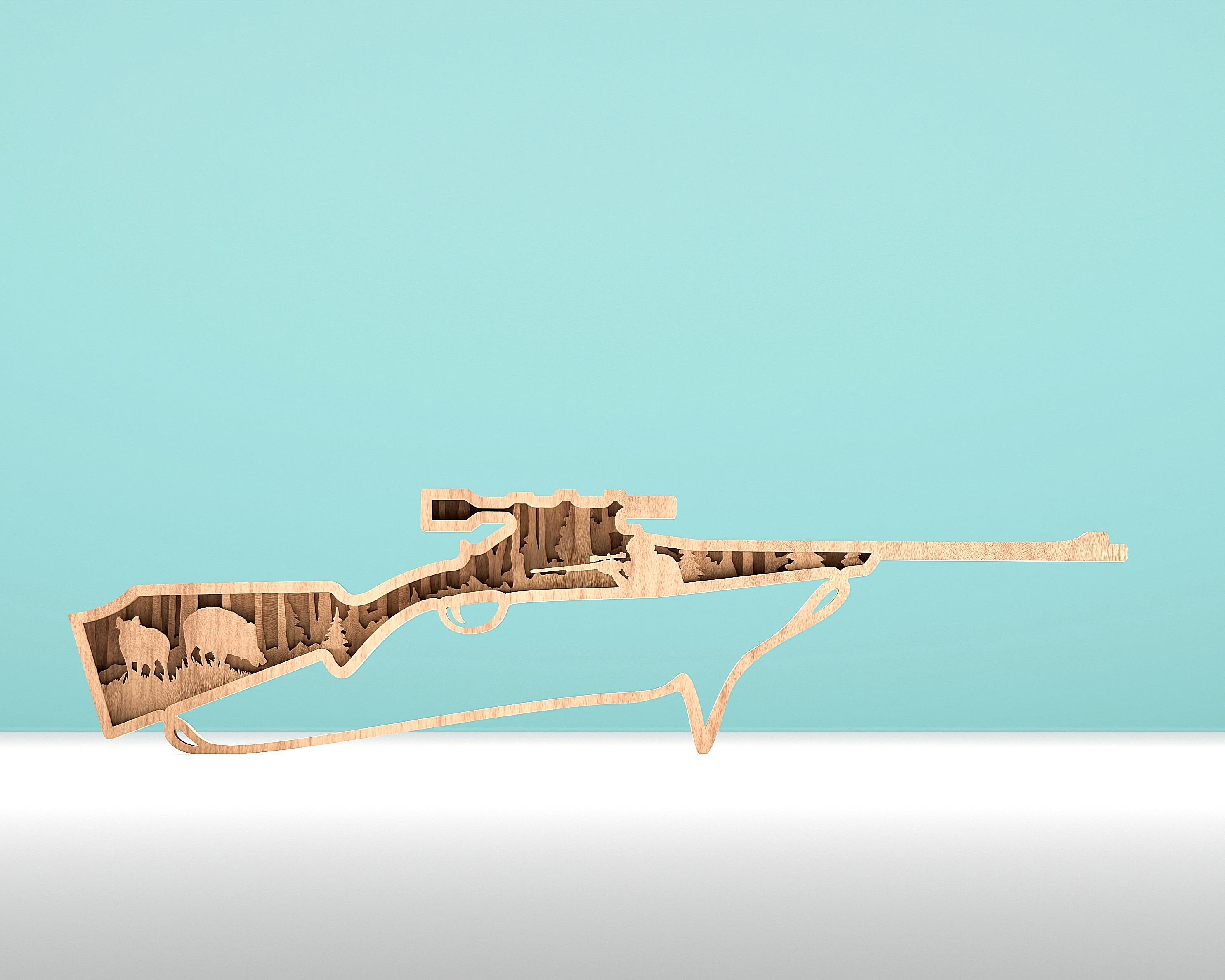 Mezzleloader Rifle Svg Hunting Rifle SVG, Layered Rifle, Digital File, Laser Cut File - 5 ...