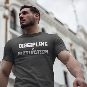 Discipline Motivation Unisex T-Shirt, Hustler Mindset Tee, Discipline Shirt, Positive Mindset, Motivation und Wachstum Mindset Shirt,