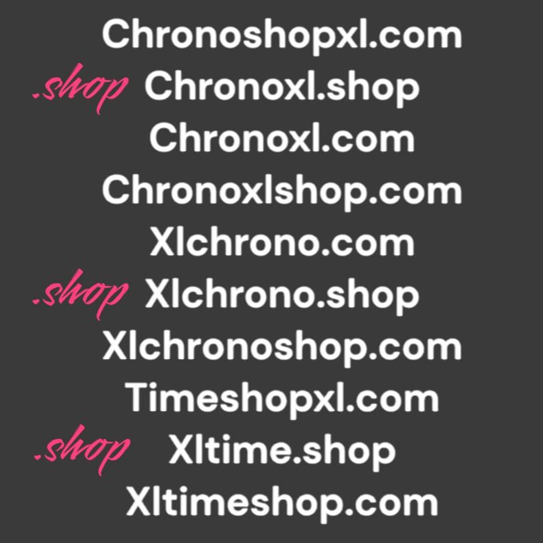 Portofolio of 10x Watch Time Chrono Industry Domain Names .com/.shop ...