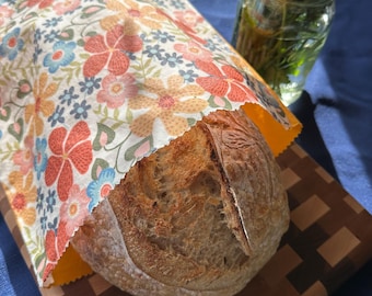 Grote herbruikbare broodzak van bijenwas