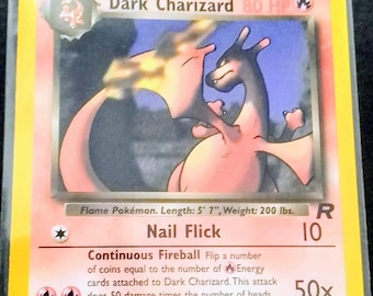 Pokemon Card Dark Charizard Non Holo Rare 21/82 Unlimited