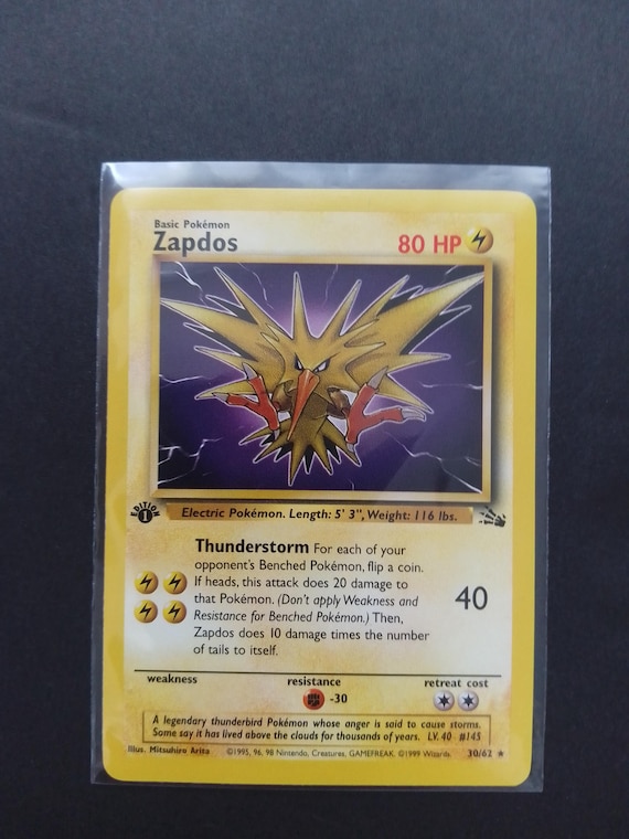 PSA2 サンダー 英語版 1999 Zapdos 1st Edition PSA 6 1st