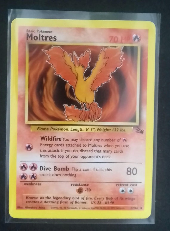 ポケモン - Moltres ファイアー 1ED 1st Edition 12/62 英語版 ポケモン - Moltres ファイアー 1ED 1st Edition 12/62 英語版