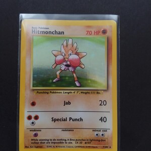 rare hitmonchan pokemon card Pokemon Team Rocket Holo Card main image 0