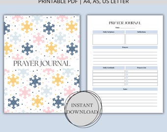 Diario de Oración Copo de Nieve: Estudio Bíblico Diario, Devocional Bíblico (Descarga Digital)