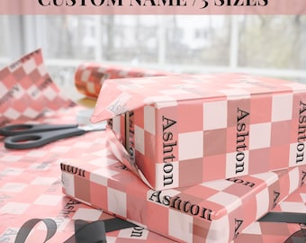 Personalized Name Wrapping Paper: Custom Birthday Gift Wrap