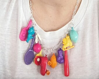 Updated 1980s Bell Charm Necklace - The Sporto