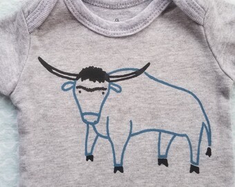 FutureLint "Babe the Blue Ox" baby onesie t-shirt