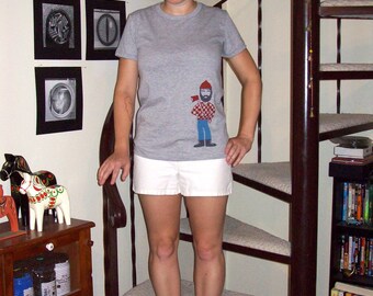 Women's - Paul Bunyan and Babe the Blue Ox t-shirt