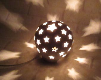 Nursery Lamp, Stars Nursery Lamp, Mood Lighting, Night Light Kids Nursery, Starry Nights night light, Nursery Decor, Baby Shower Gift