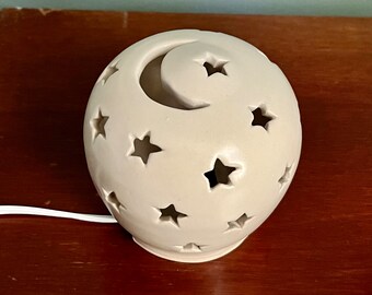 Nursery Lighting - Night Light - Moon and Stars Lamp - Ambiance Lighting