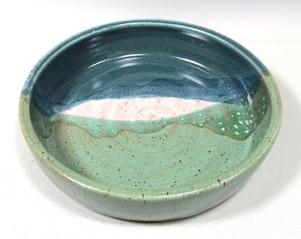 Bowl, Casserole Dish, Blate, Blue and green dish baking dish for brie and dips