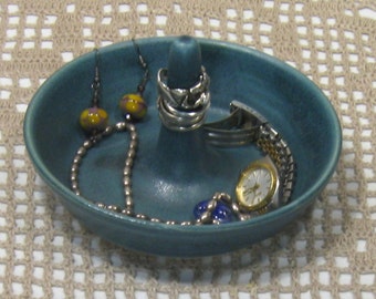 Ceramic Ring Bowl - Jewelry Dish - Stoneware Pottery - Home Decor