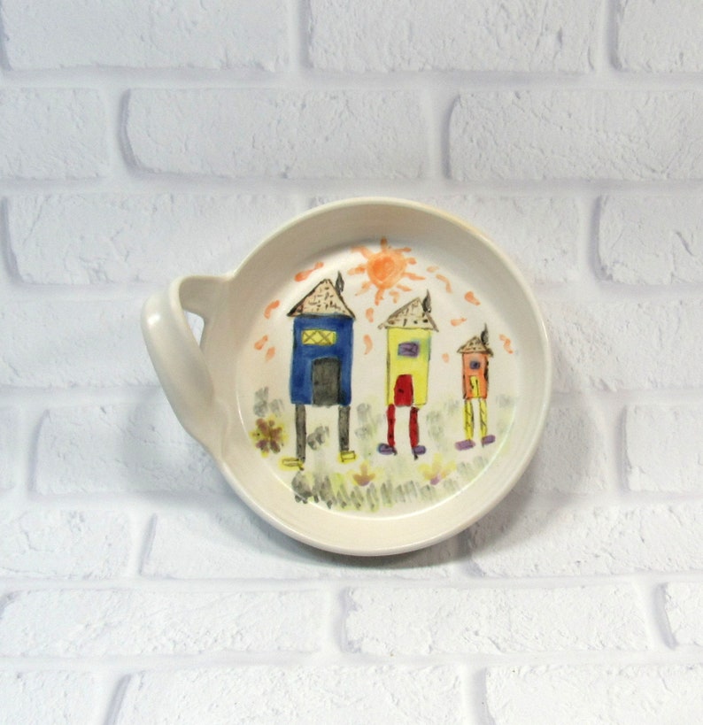 appetizer dish Brie Baker handmade pottery dip bowl cheese plate