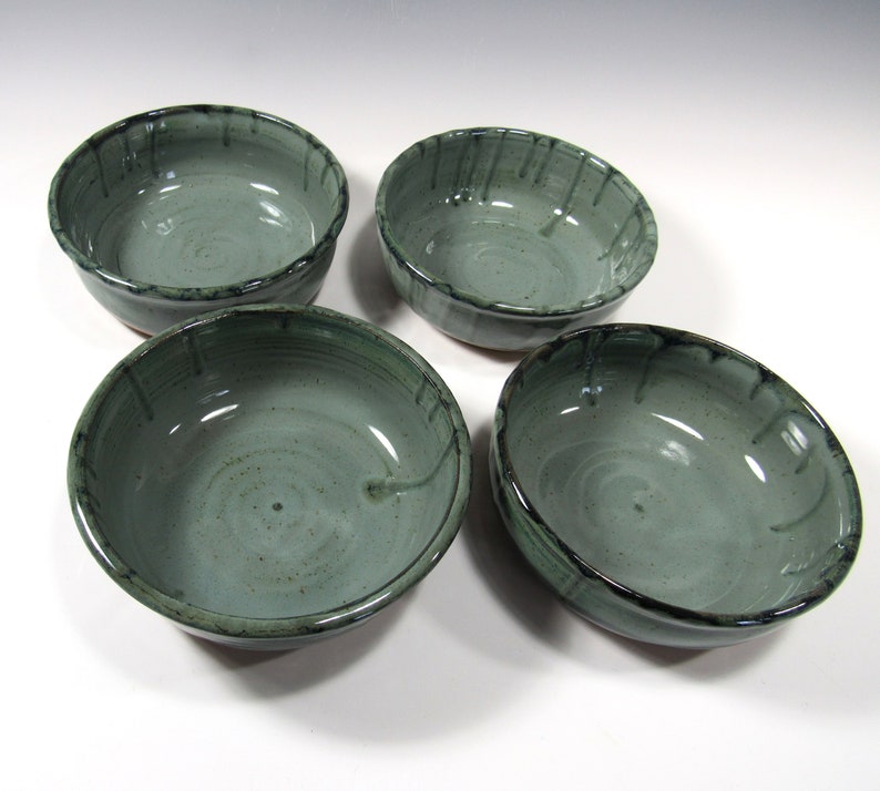 Set of 4 soup/chili bowls set of handcrafted bowls ready to ship image 5