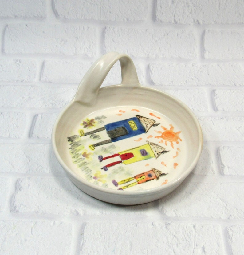 appetizer dish Brie Baker handmade pottery dip bowl cheese plate
