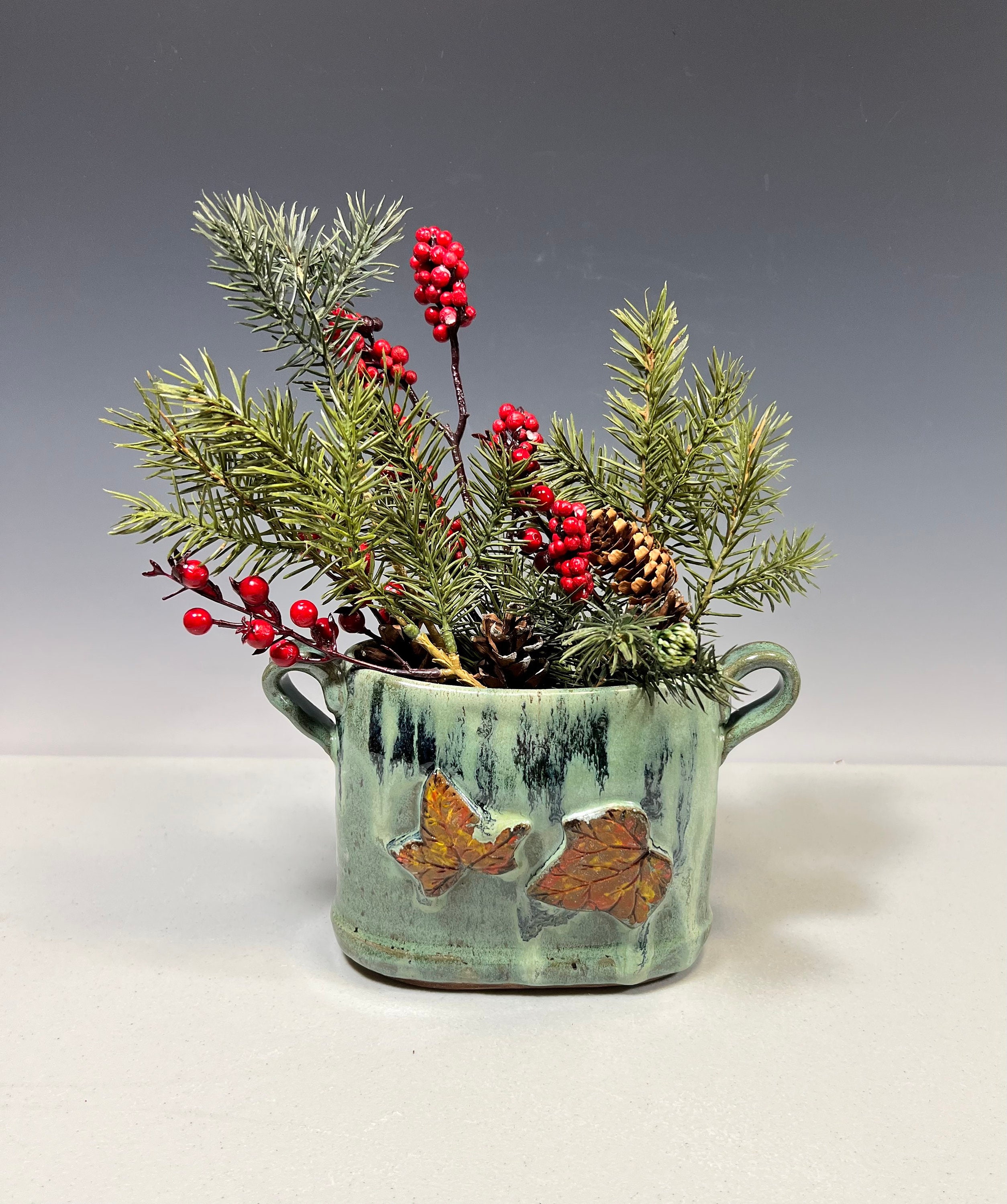 手作りの陶器製楕円形花瓶 - Etsy 日本