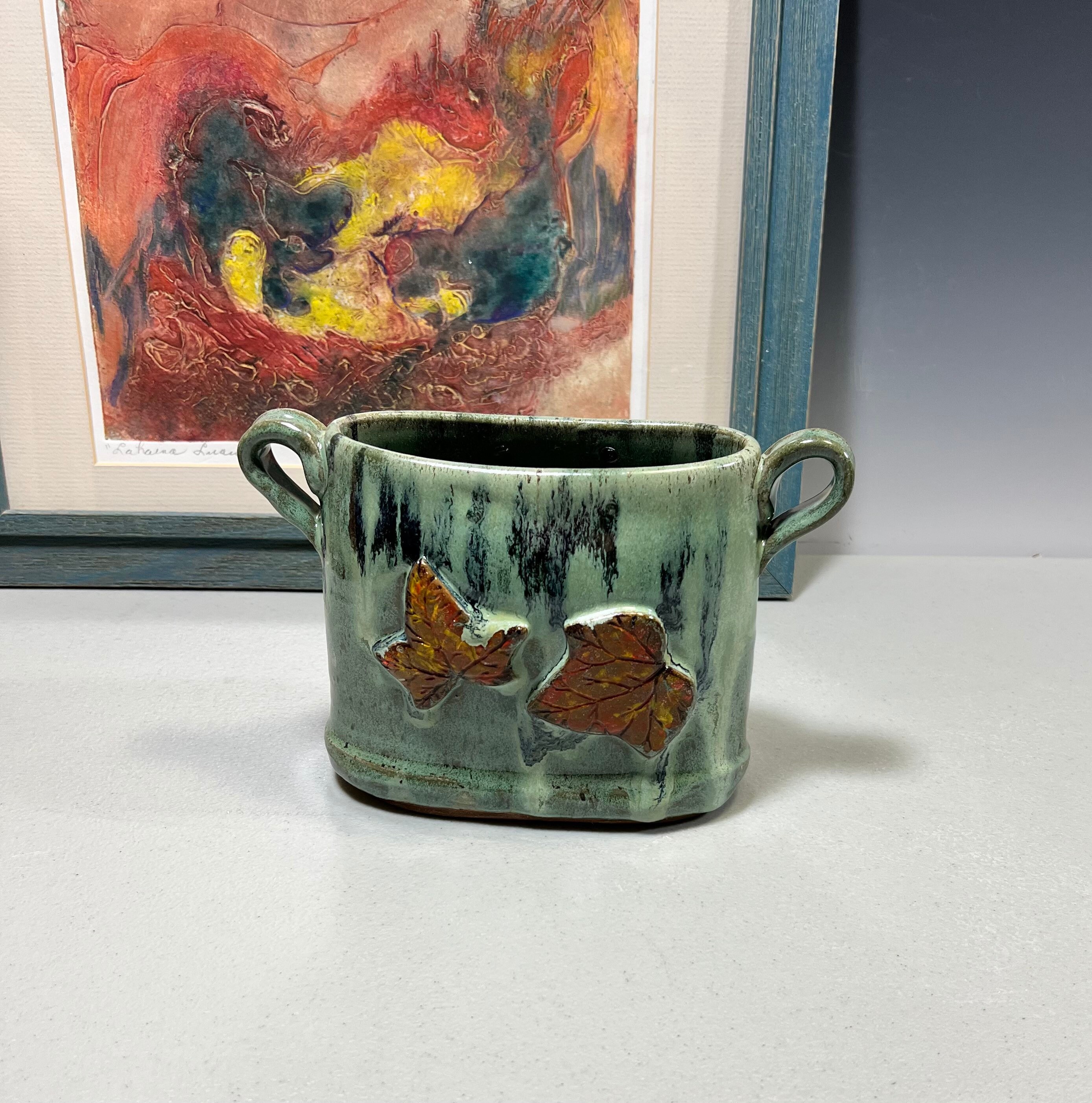 手作りの陶器製楕円形花瓶 - Etsy 日本