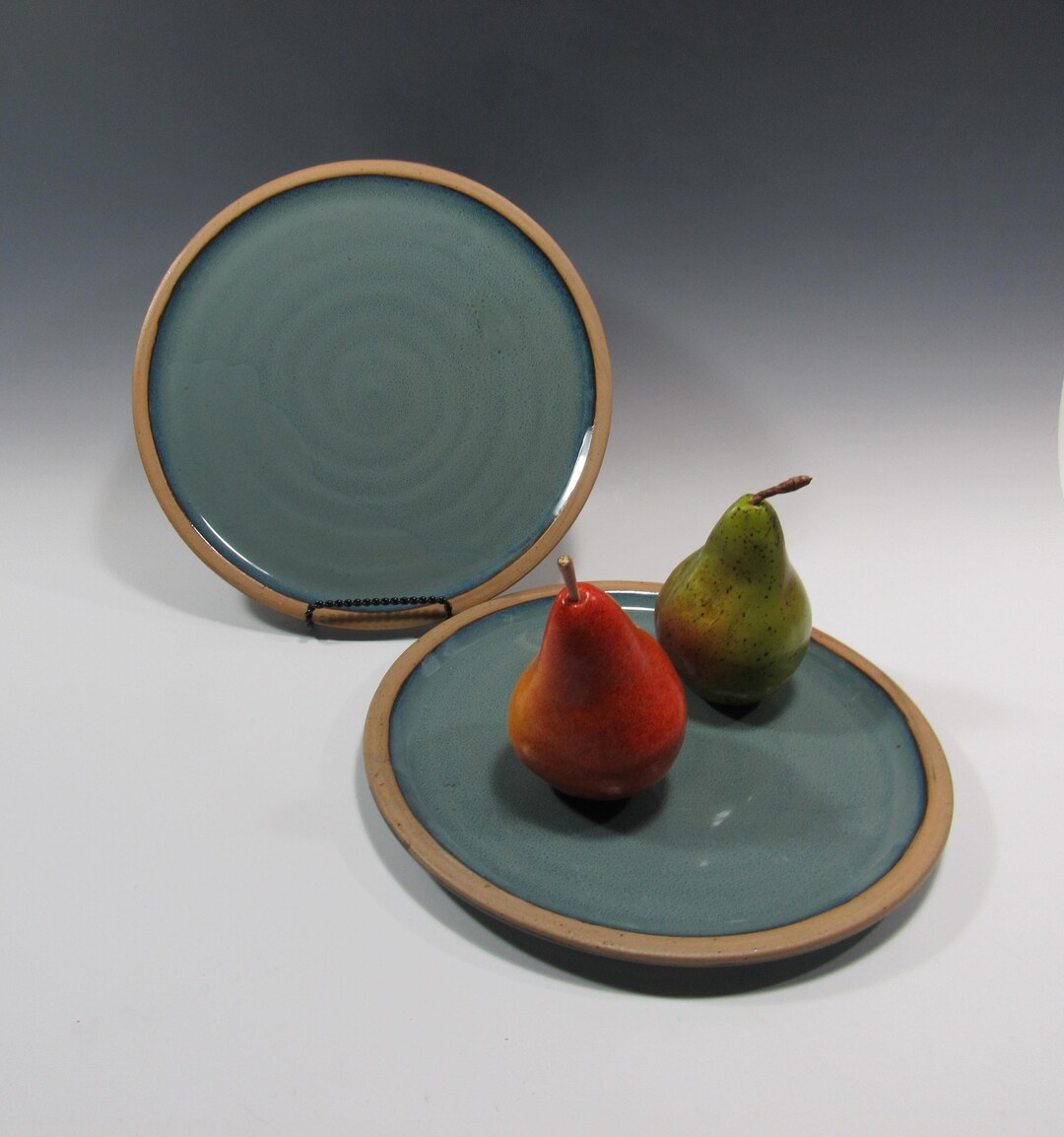 皿、2枚セット、食器、青い陶器 - Etsy 日本