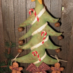 Primitive Digital Pattern EPATTERN Folk Art Primitive Christmas Tree Make Do Gingerbread Tuck Ornament Ornies Bowl Filler Pattern image 3