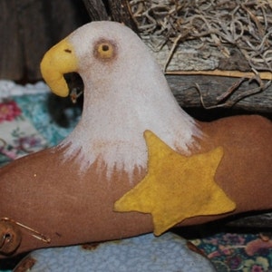 Primitive Digital Pattern EPATTERN Folk Art Primitive American Eagle Tucks Ornies Bowl Fillers Ornament