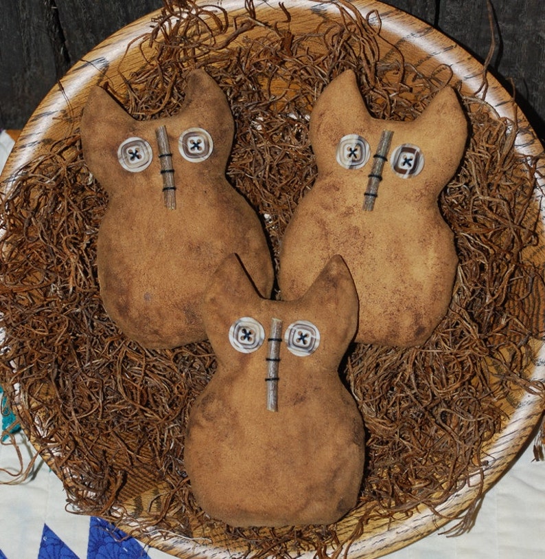 Primitive Hoot Owl Bowl Fillers Ornies Tucks Etsy