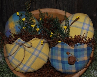 Primitive Digital Pattern EPATTERN Folk Art Primitive Easter Egg Pocket Tucks Bowl Fillers