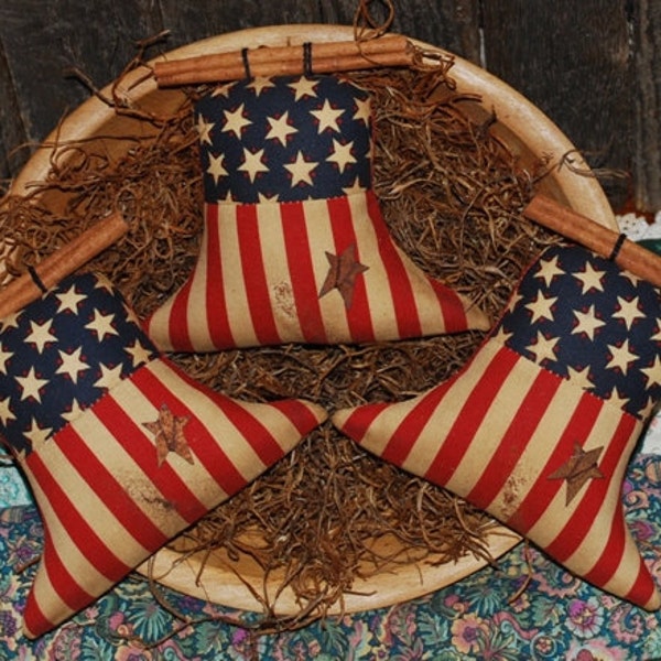 Primitive Digital Pattern EPATTERN Folk Art Primitive Liberty Bell Tucks Ornies Bowl Fillers Ornament