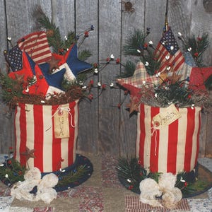 Primitieve Uncle Sam Hat Table Sitter PATROON; Americana-pronkstuk volkskunst (digitale download)