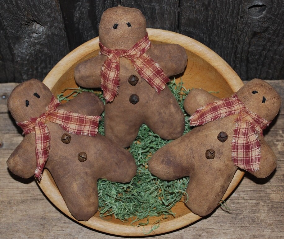 EPATTERN Gingerbread Men Ornies Bowl Fillers TWO STYLES Etsy