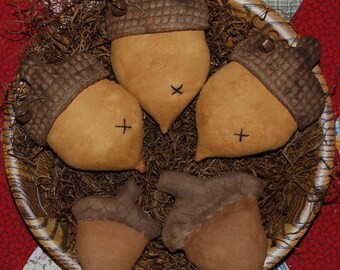 EPATTERN -- Primitive Acorn Tucks Bowl Fillers