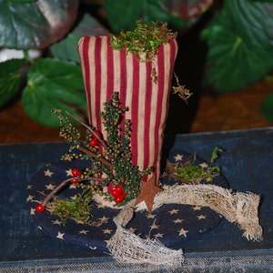 Primitive Digital Pattern EPATTERN Folk Art Primitive Uncle Sam Hat Tucks Bowl Fillers image 2