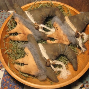 Modello di testa di strega primitiva, decorazioni di Halloween in stile folk, riempitivi per ciotole, ornamenti (download digitale)