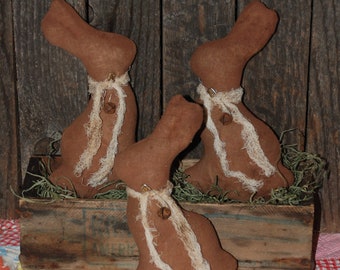 Primitive Digital Pattern EPATTERN Folk Art Primitive Chocolate Bunny Tucks Bowl Fillers Ornies