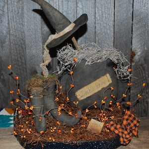 Primitives digitales Muster EPATTERN Volkskunst Hexengebräu Primitive Halloween Sammelschüsselfüllungen Ornies Kissenfüllungen Ornamente
