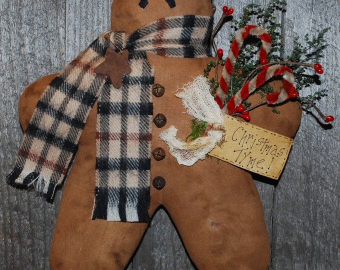 Primitive Digital Pattern EPATTERN Folk Art Primitive Gingerbread Man ...