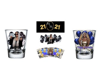 1.5 oz Editable Canva Pro Shot Glass Template