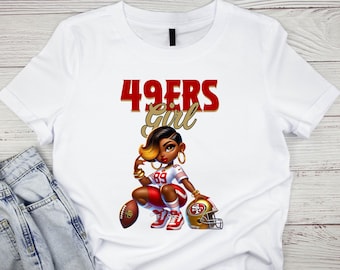 Niners Girl PNG/football fan art (non editable)
